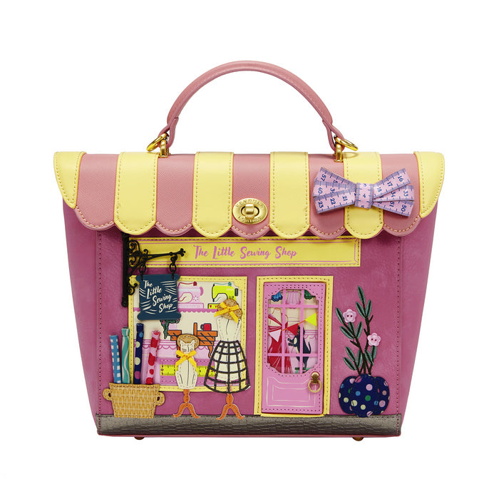 Vendula London Vendula Sewing Shop - Rasberry Edition Shoulder Backpack Converter