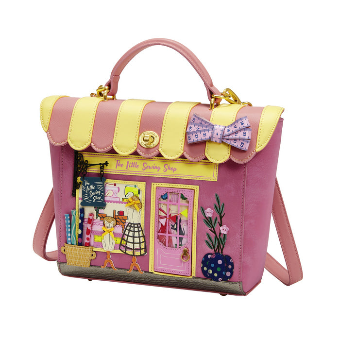 Vendula London Vendula Sewing Shop - Rasberry Edition Shoulder Backpack Converter