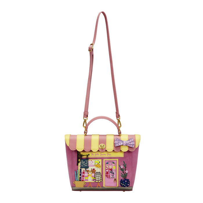 Vendula London Vendula Sewing Shop - Rasberry Edition Shoulder Backpack Converter