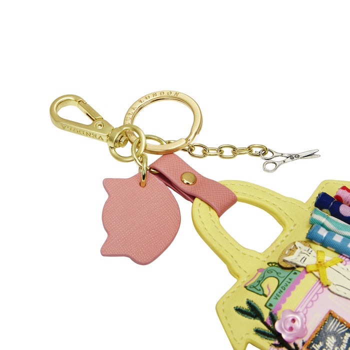 Vendula London Vendula Sewing Shop - Rasberry Edition Key Charm