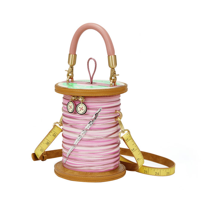 Vendula London Vendula Sewing Shop - Rasberry Edition Cotton Reel Bag