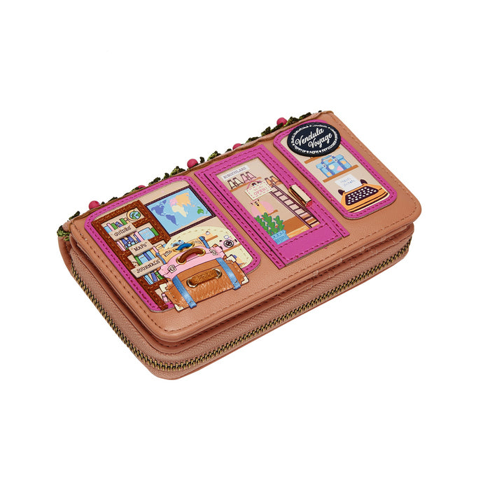 Vendula London Vendula Voyage Travel Shop Medium Ziparound Wallet