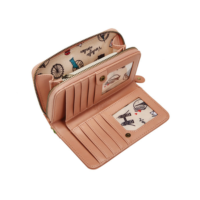 Vendula London Vendula Voyage Travel Shop Medium Ziparound Wallet
