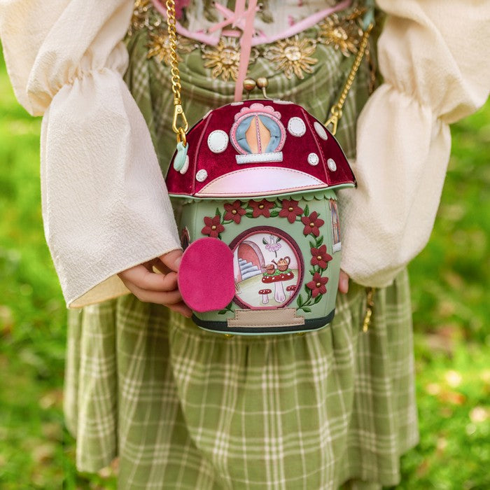 Vendula Fairy Village Toadstool House Bag