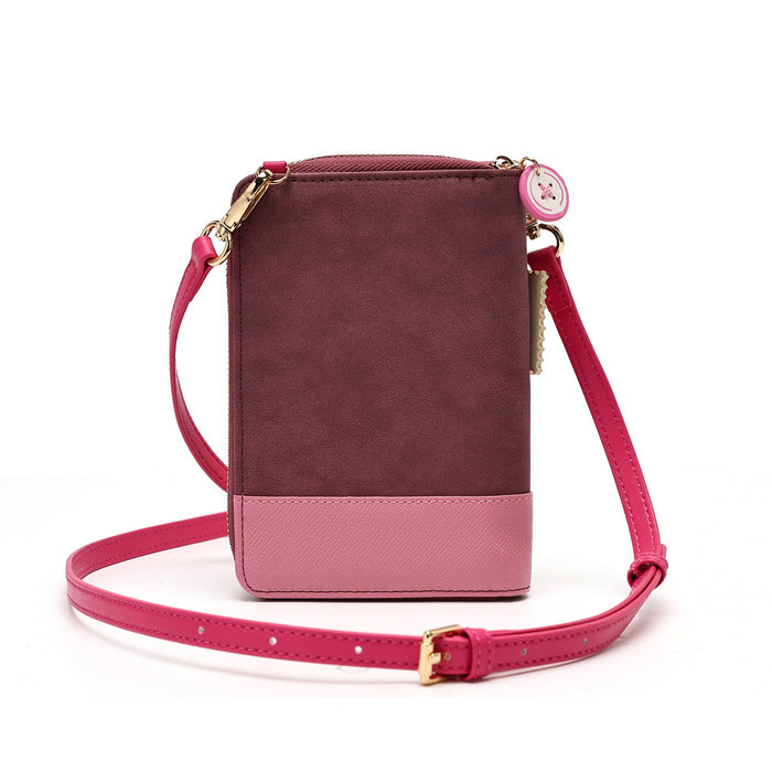 Pink Ribbon Sewing Box Scrapbook - Bree Phone Pouch - Vendula London Packshot Angle 4