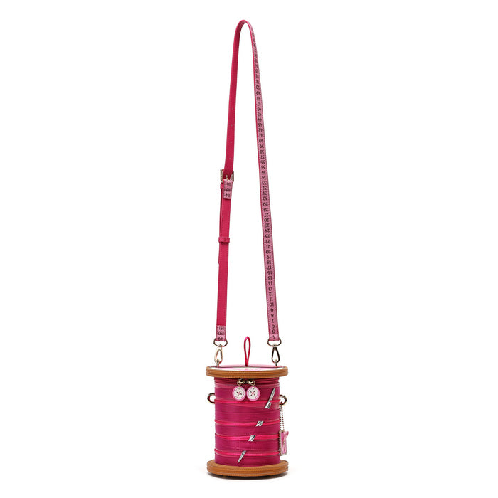 Pink Ribbon Sewing Box Scrapbook - Cotton Reel Bag - Vendula London Main Packshot