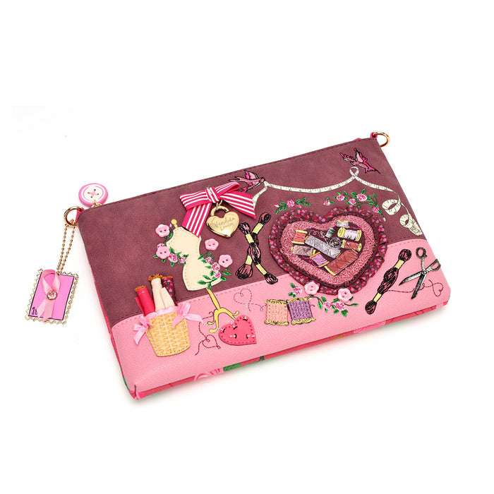 Pink Ribbon Sewing Box Scrapbook - Kate Bag - Vendula London Main Packshot