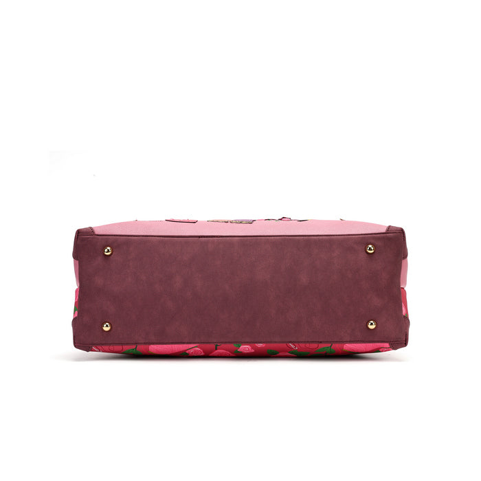 Pink Ribbon Sewing Box Scrapbook - Bonnie Weekender - Vendula London Packshot Angle 6