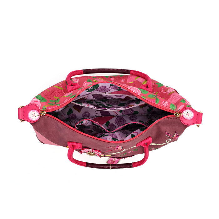 Pink Ribbon Sewing Box Scrapbook - Bonnie Weekender - Vendula London Packshot Angle 7