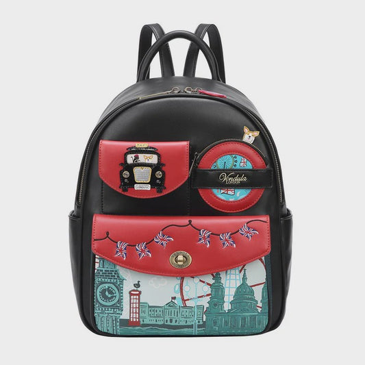 London Cats And Corgis Backpack