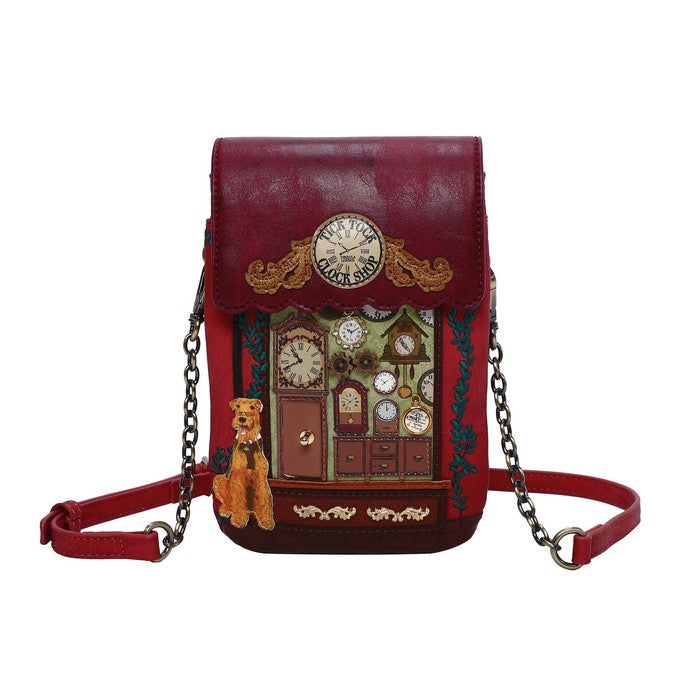 Tick Tock Clock Shop Phone Pouch