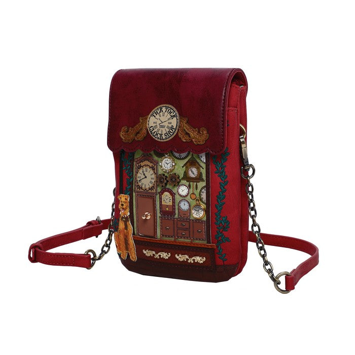 Tick Tock Clock Shop Phone Pouch
