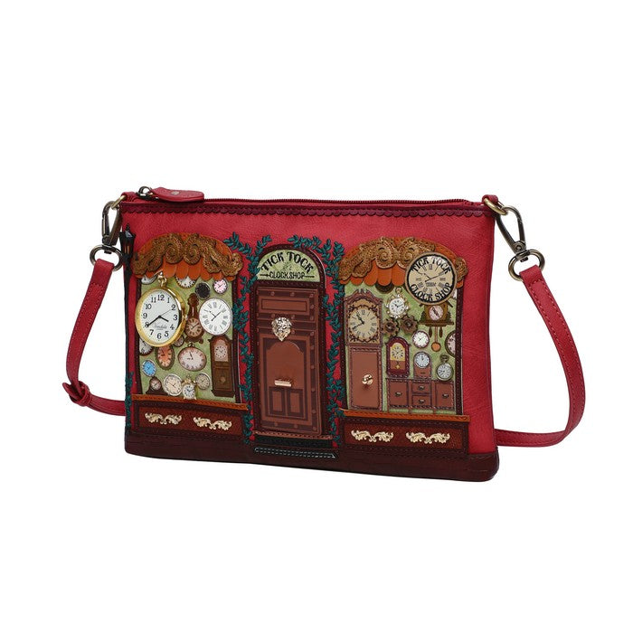 Tick Tock Clock Shop Pouch Bag