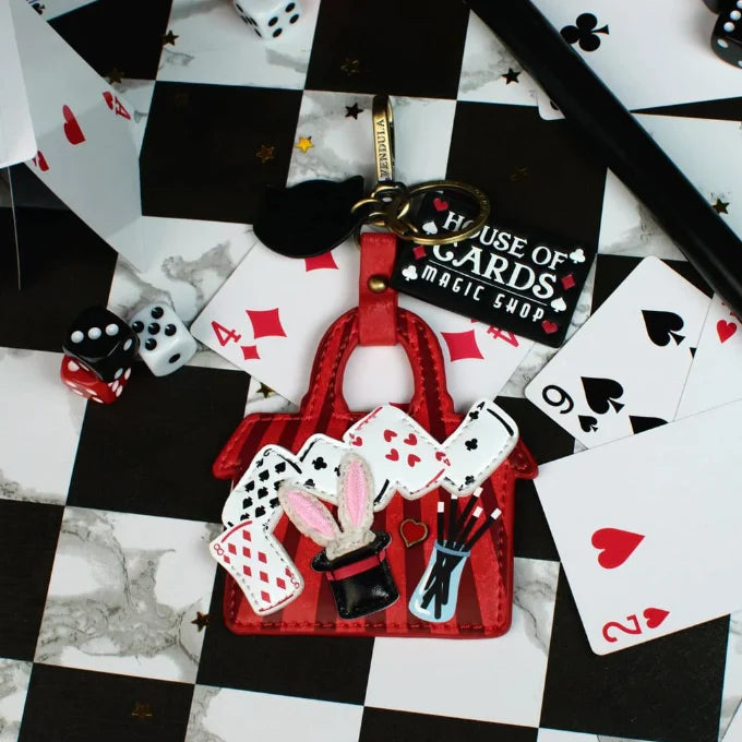 House Of Cards Magic Shop Key Charm