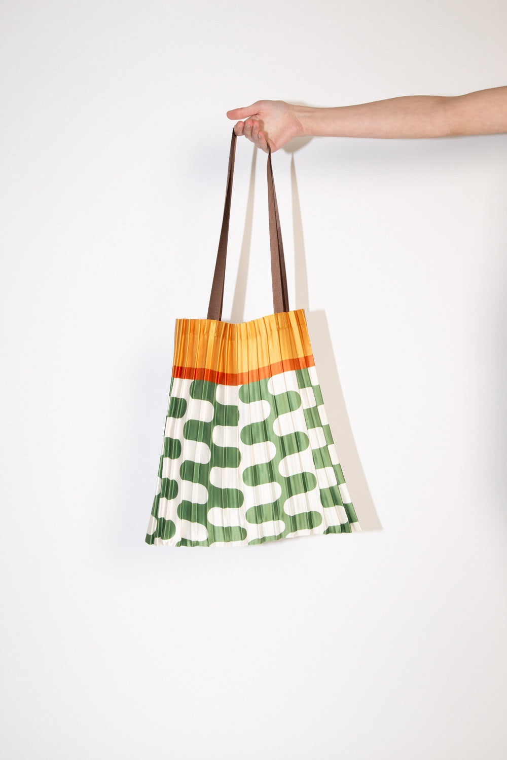 Multitudes Satin Pleated Cetara Tote Bag