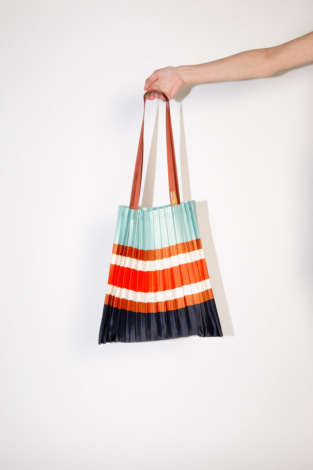 Multitudes Satin Pleated Sorrento Dust Tote Bag