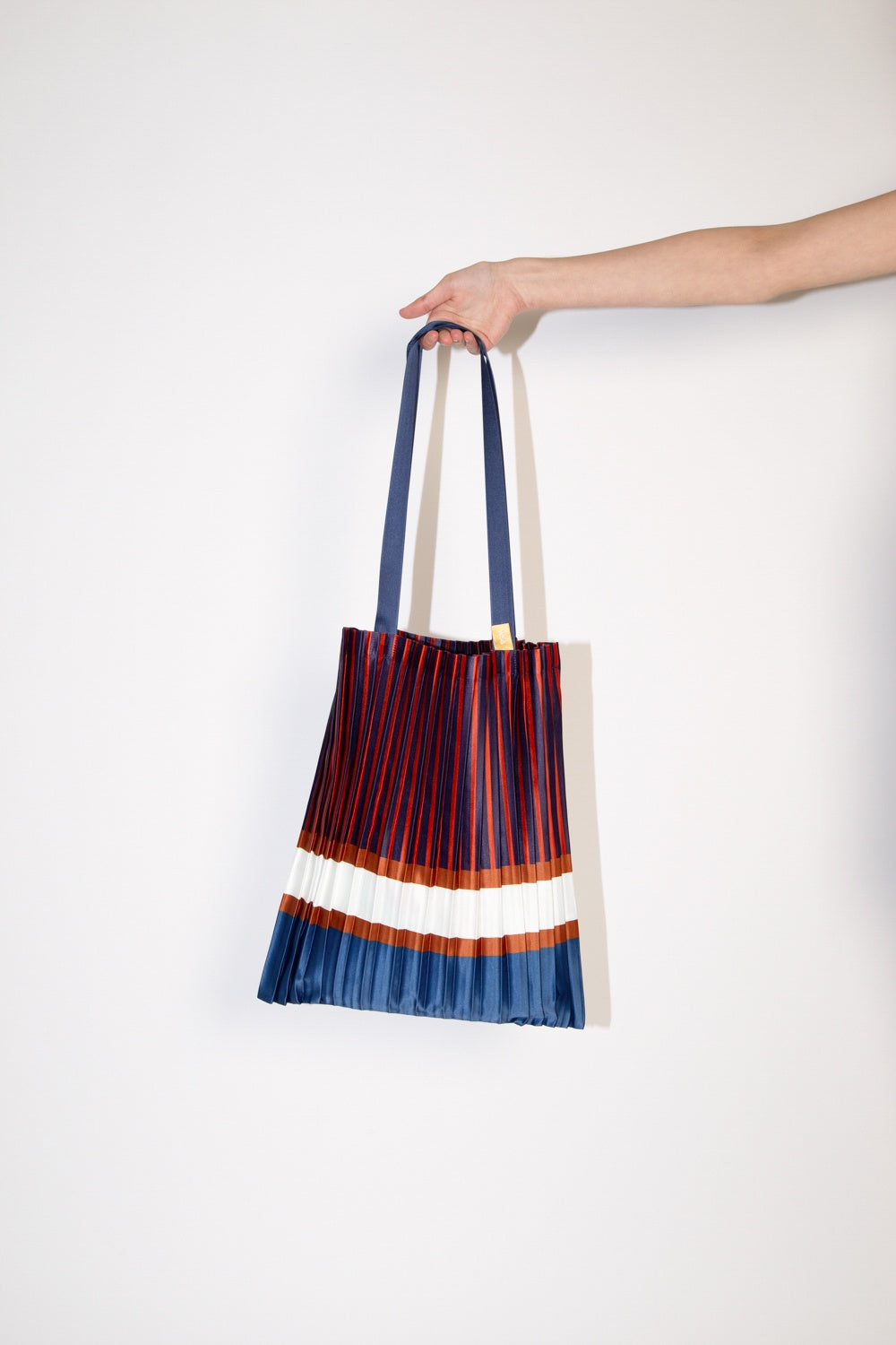 Multitudes Satin Pleated Chiavari Tote Bag