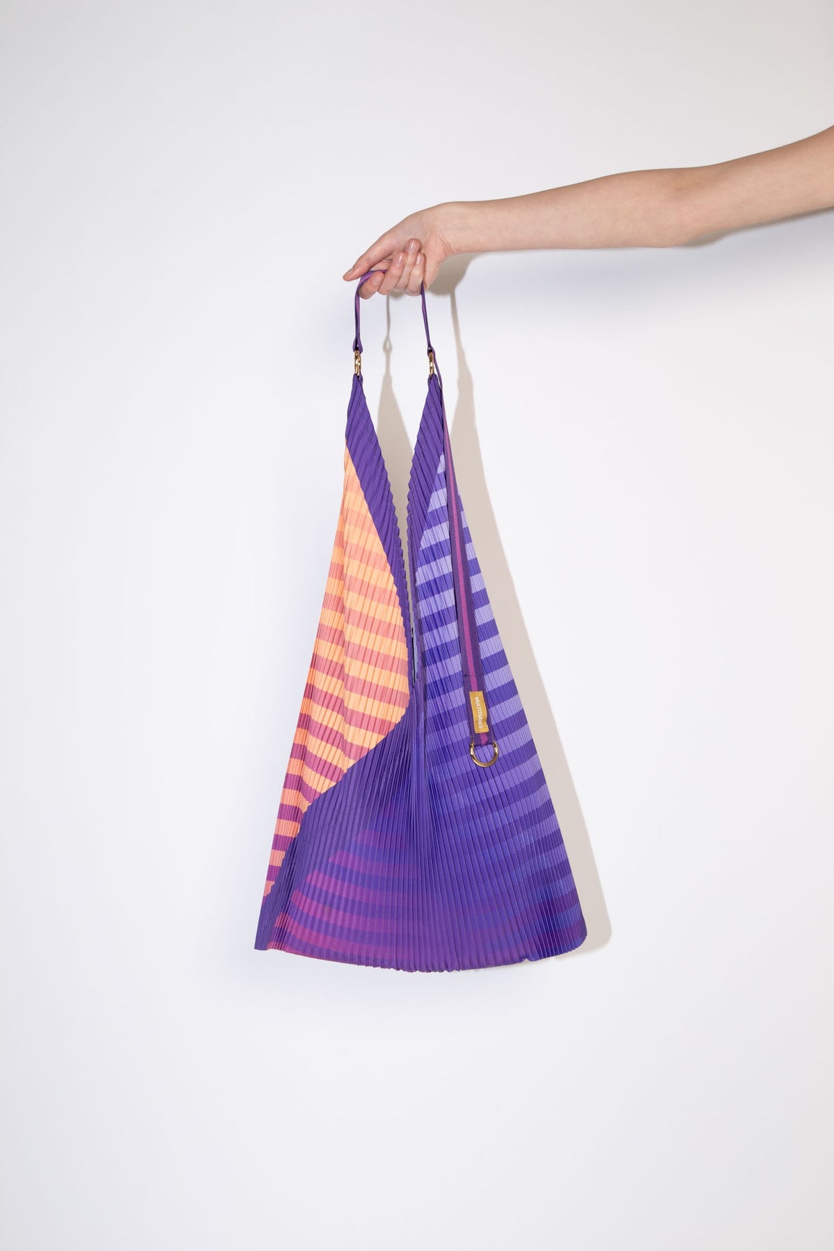 Multitudes Claudia Purple Pleated Y Bag