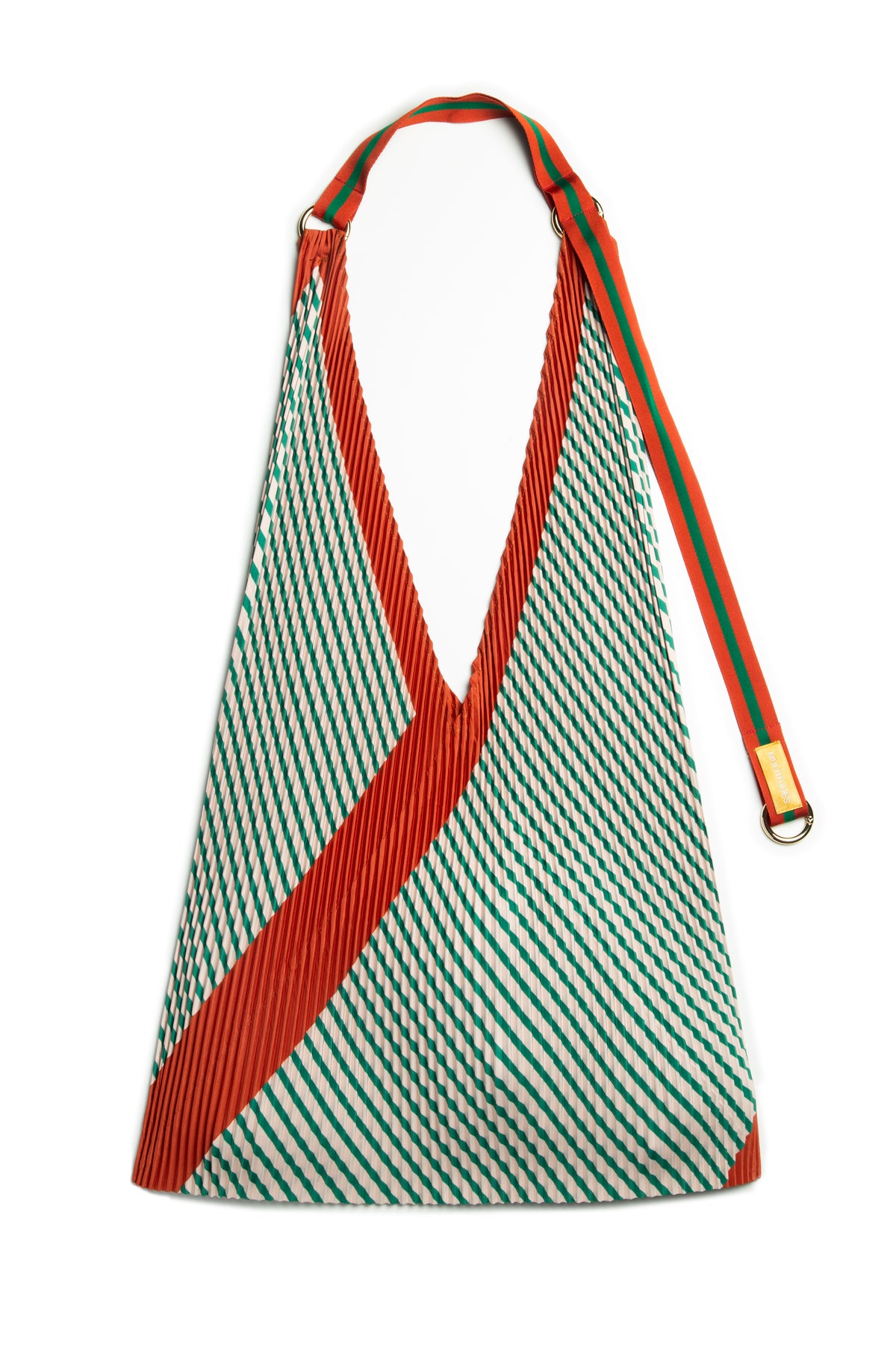 Multitudes Francesca Green Pleated Y Bag