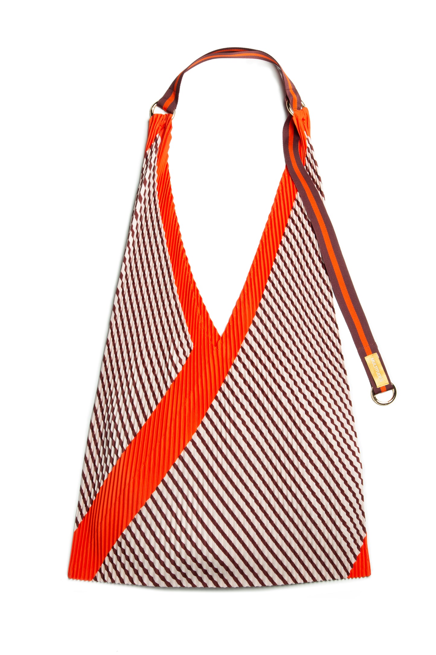 Multitudes Francesca Red Pleated Y Bag