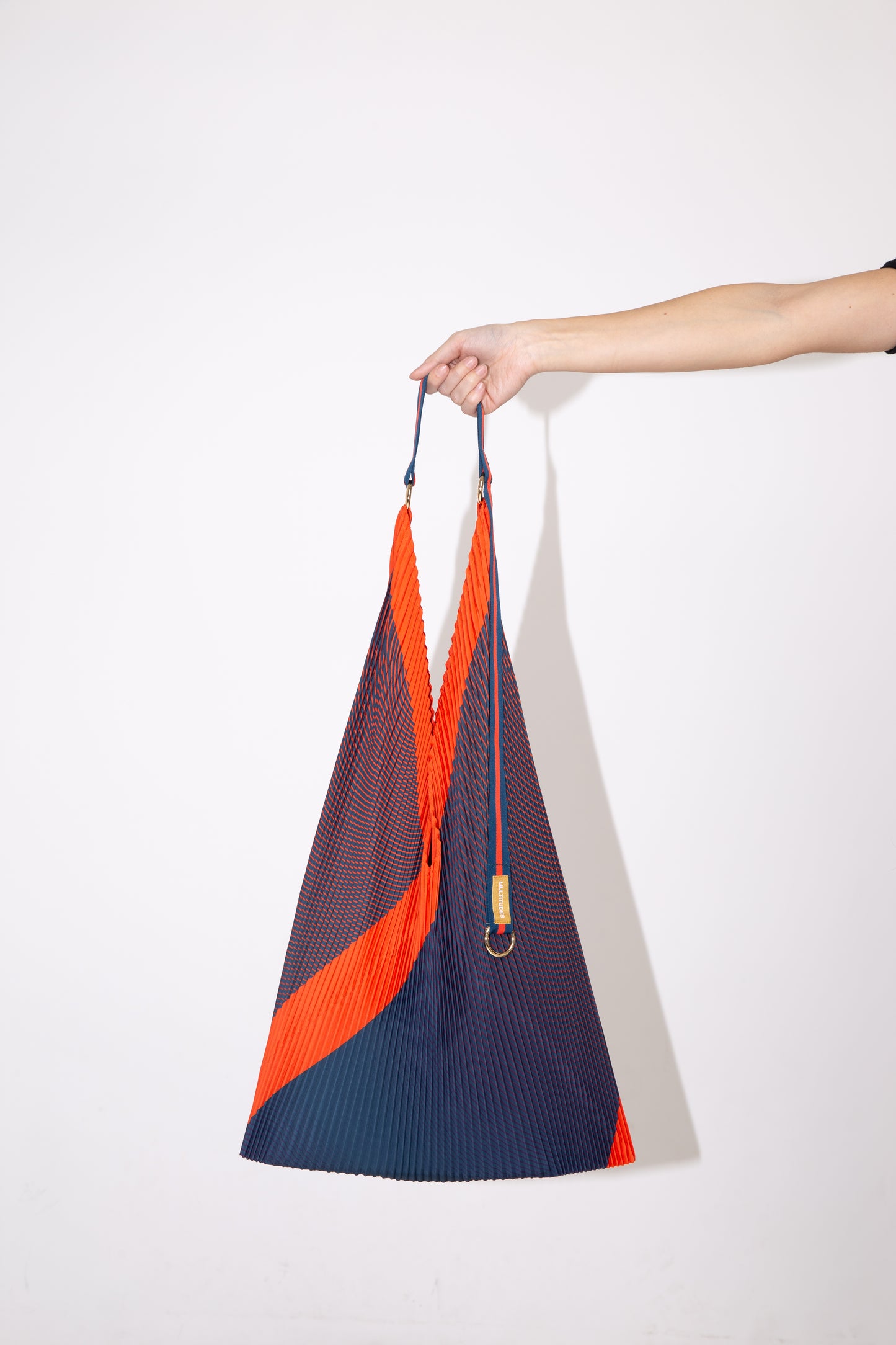 Multitudes Isabella Blue Pleated Y Bag