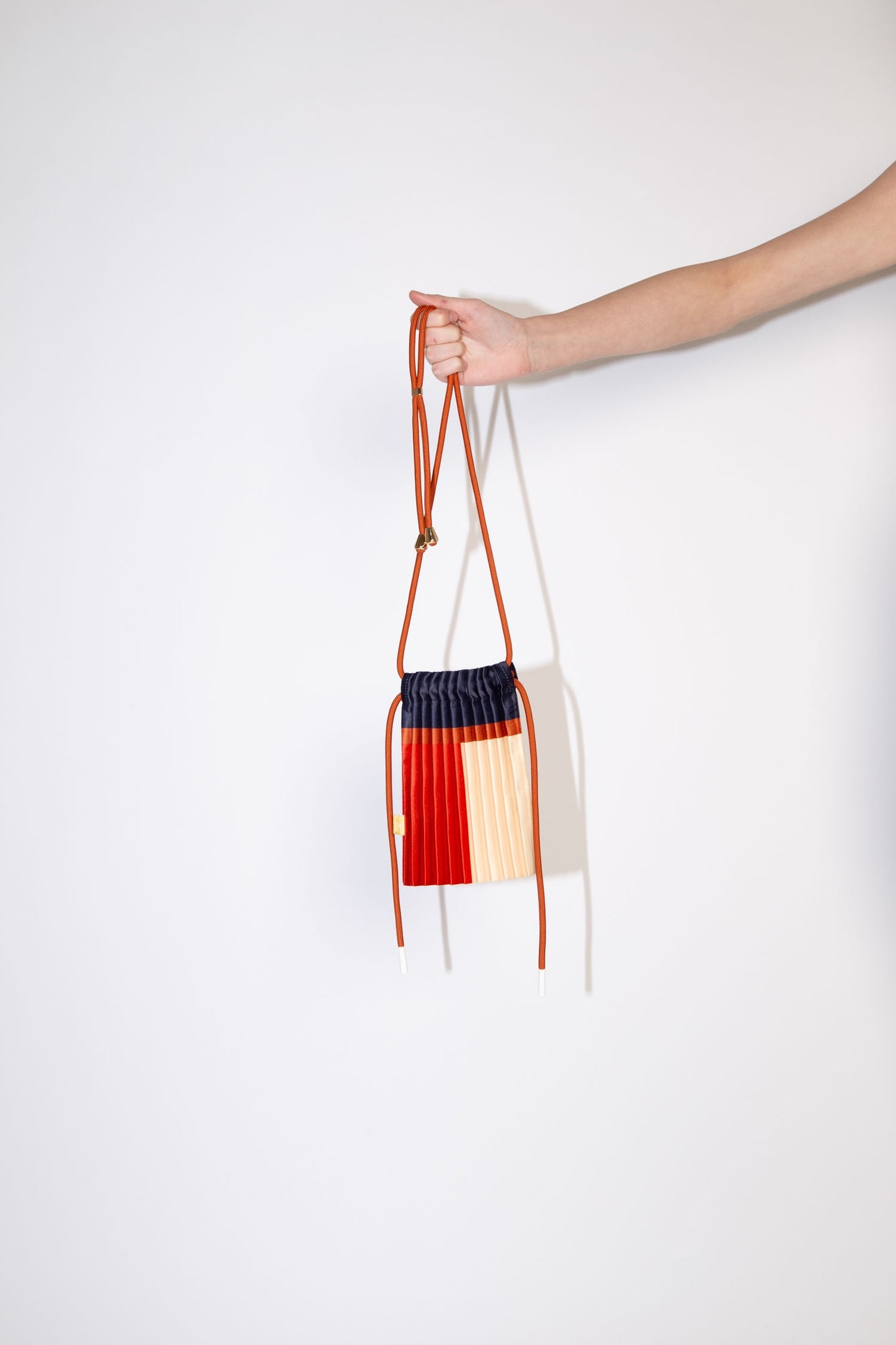 Jasper Satin Pleated Mini Shoulder Bag