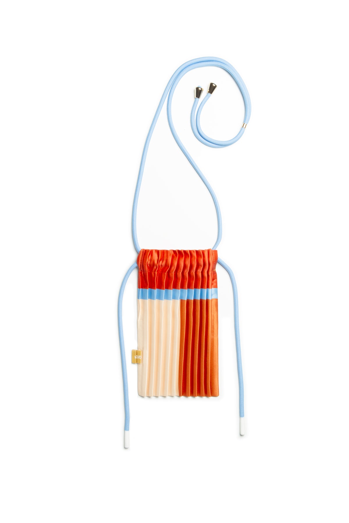 Multitudes Sienna  Satin Pleated Mini Bag
