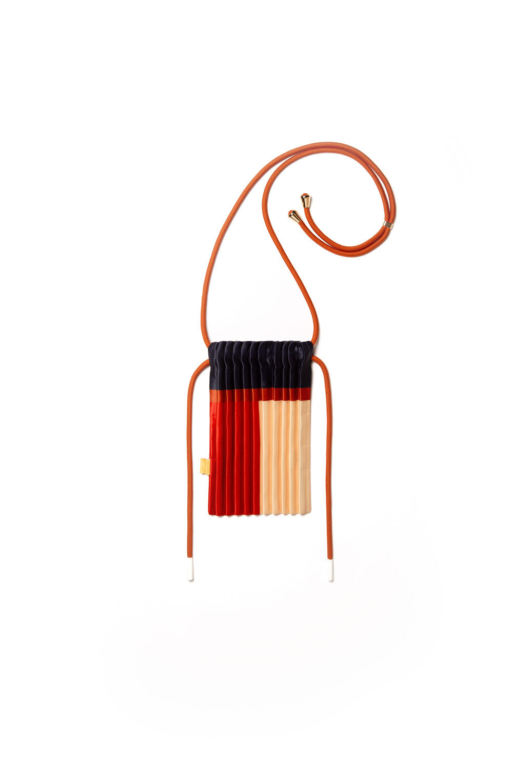 Jasper Satin Pleated Mini Shoulder Bag