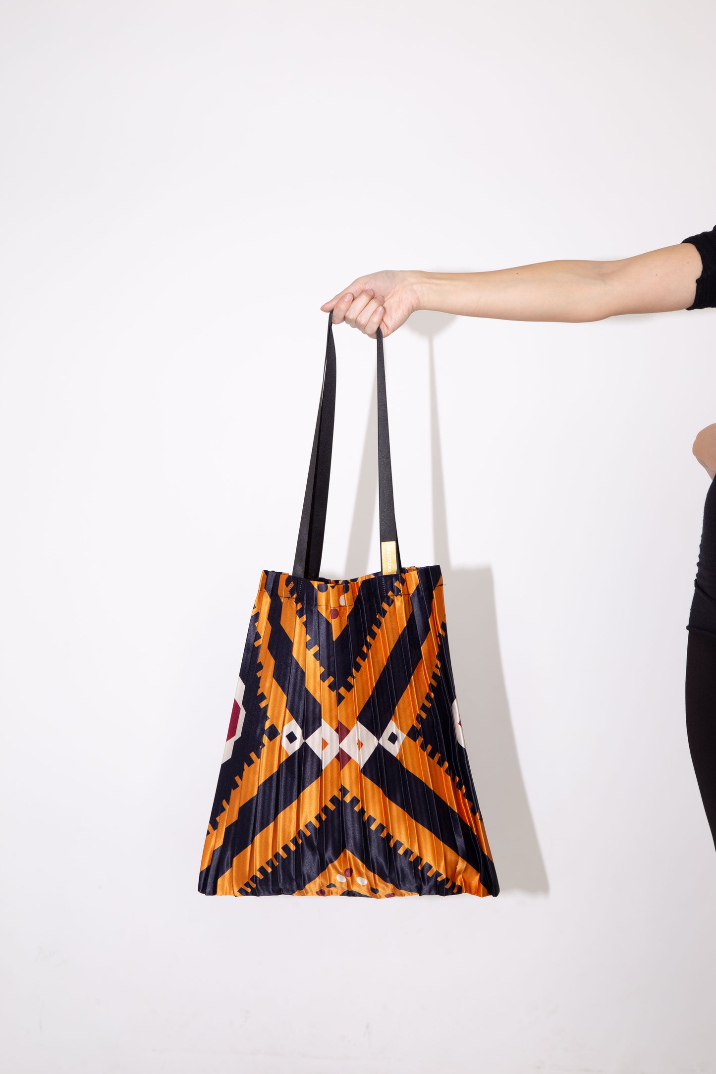 Multitudes Satin Pleated Alghero Tote Bag