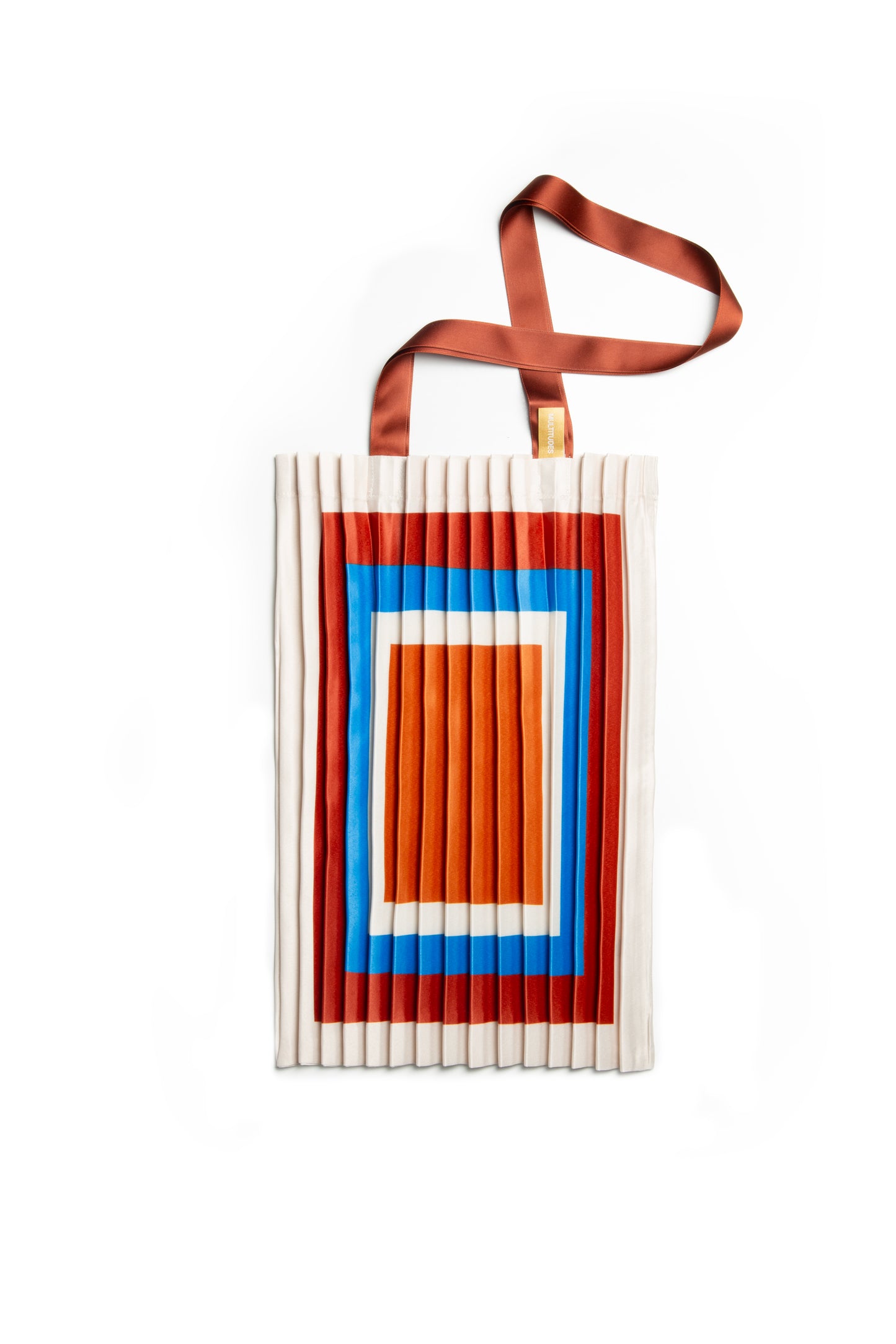 Multitudes Satin Pleated Cervo Tote Bag
