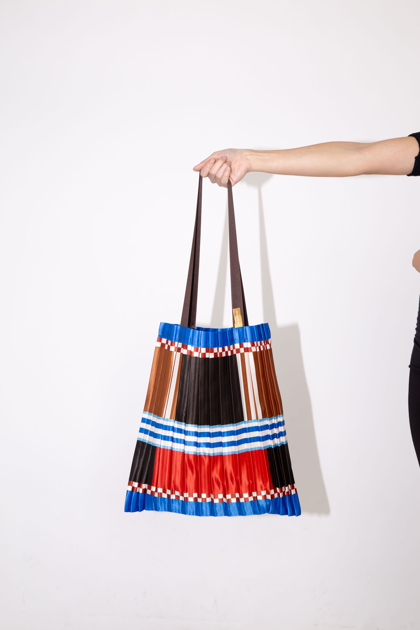 Multitudes Satin Pleated Maddalena Tote Bag