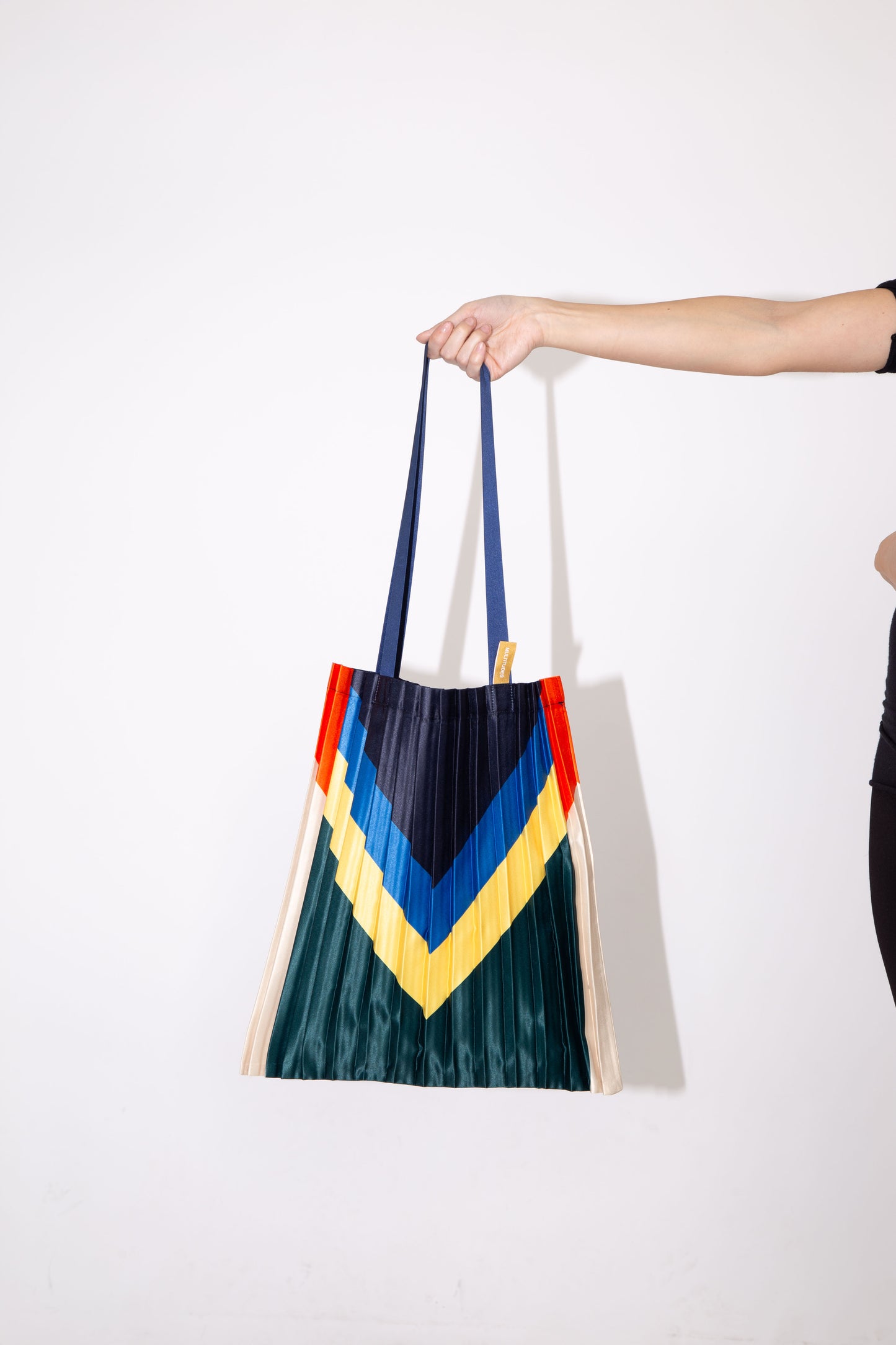 Multitudes Satin Pleated Rei Tote Bag