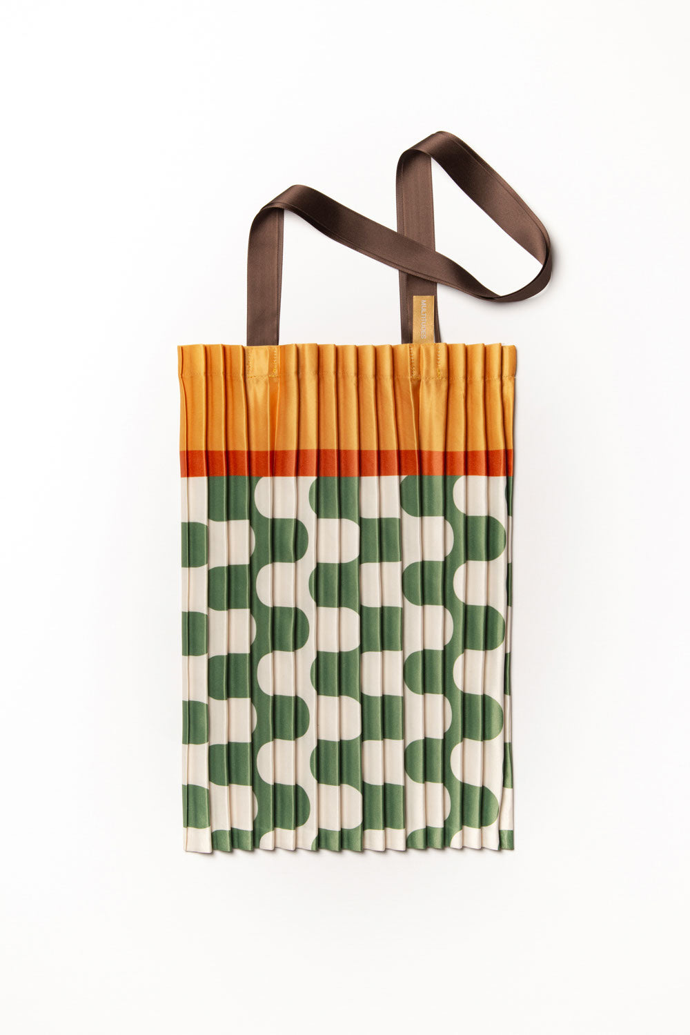 Multitudes Satin Pleated Cetara Tote Bag