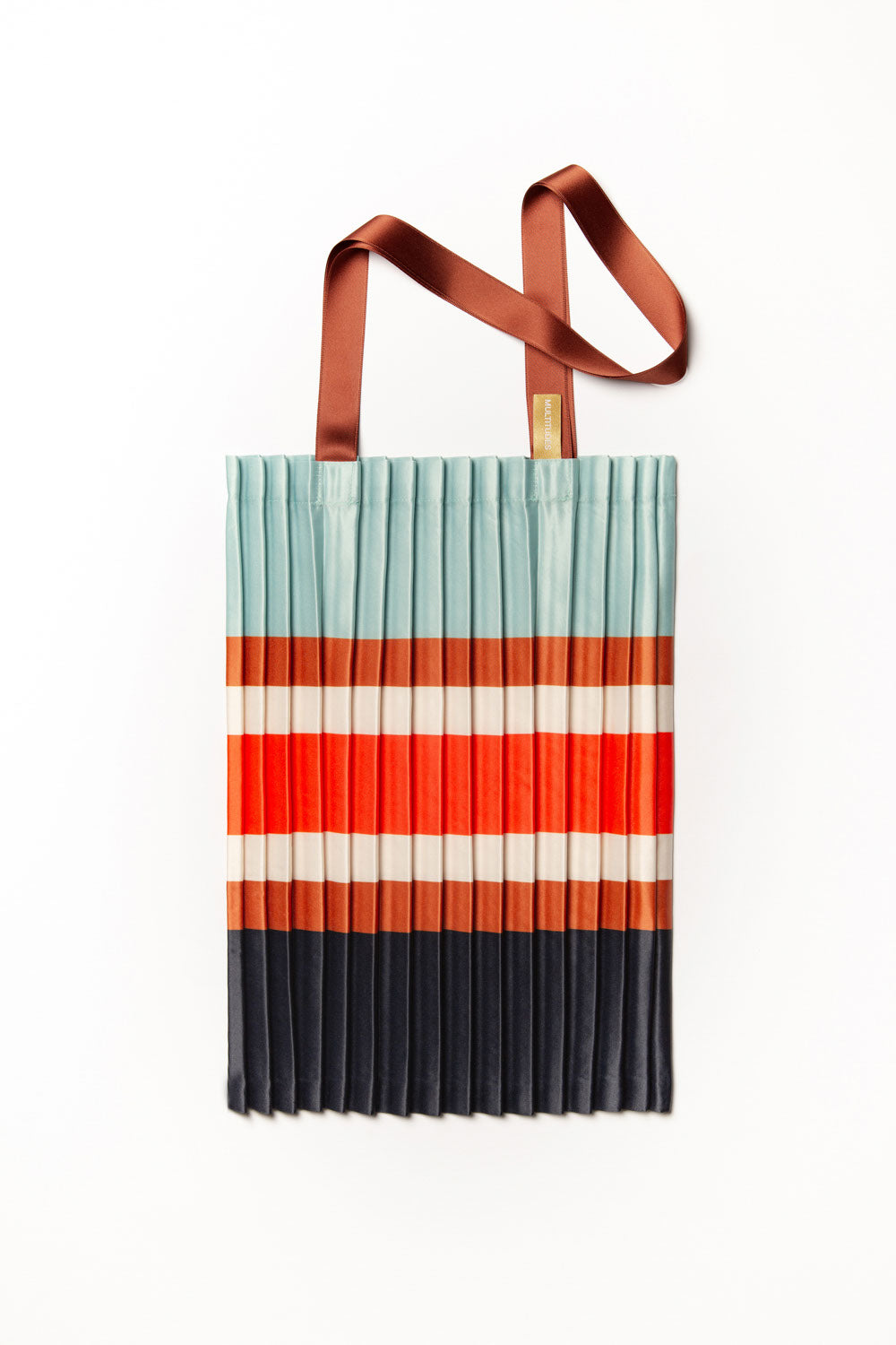 Multitudes Satin Pleated Sorrento Dust Tote Bag