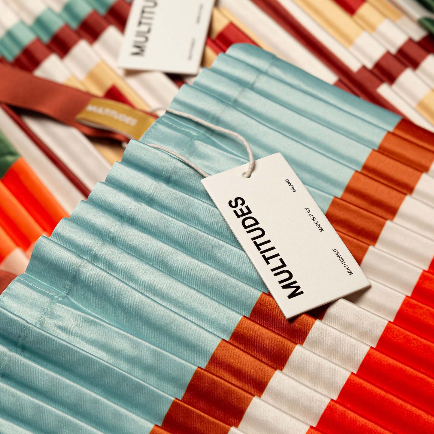 Multitudes Satin Pleated Sorrento Dust Tote Bag