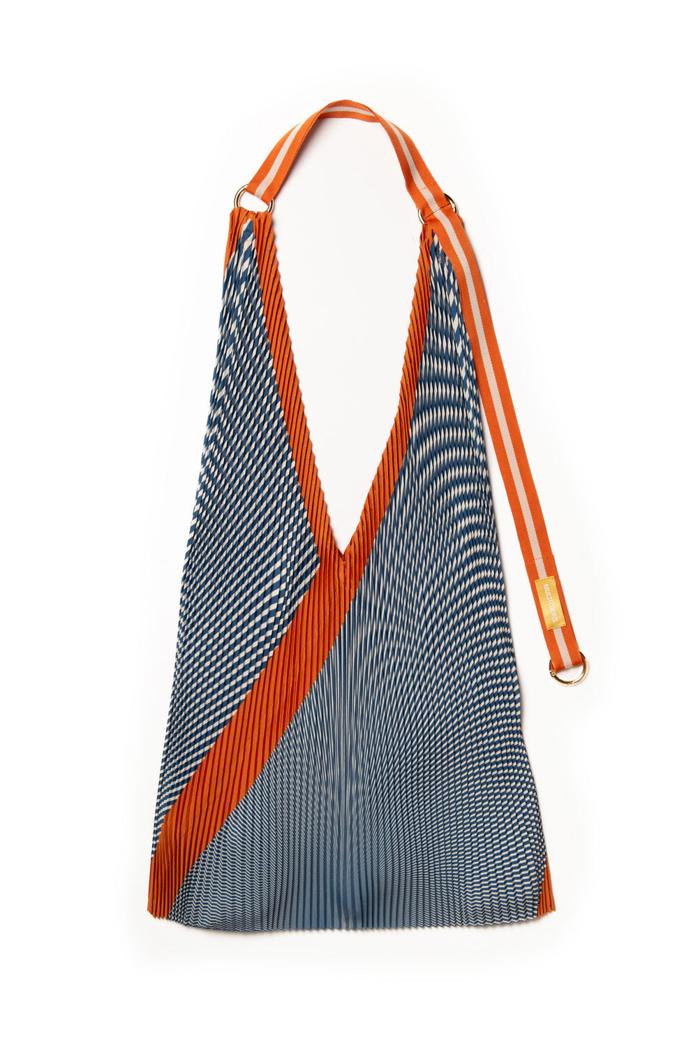 Multitudes Anna Rust Pleated Y Bag