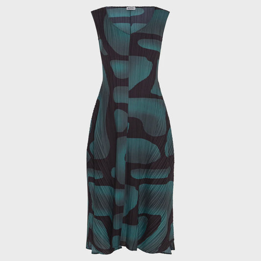 Alquema | Long Estrella Dress /Green Tucson
