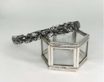 Handmade Beaded Headband - Black