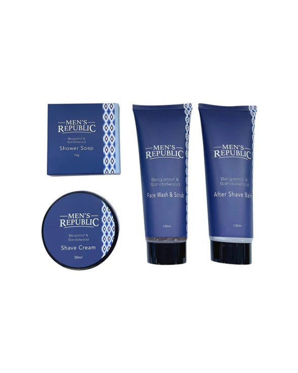 Men's Republic | Grooming kit - 4 Pieces Shave and Cleanse