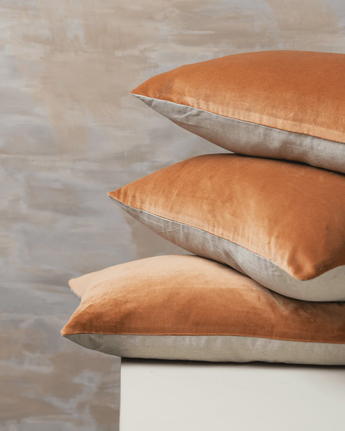 Linen/Velvet Cushion Range | Terracotta Square