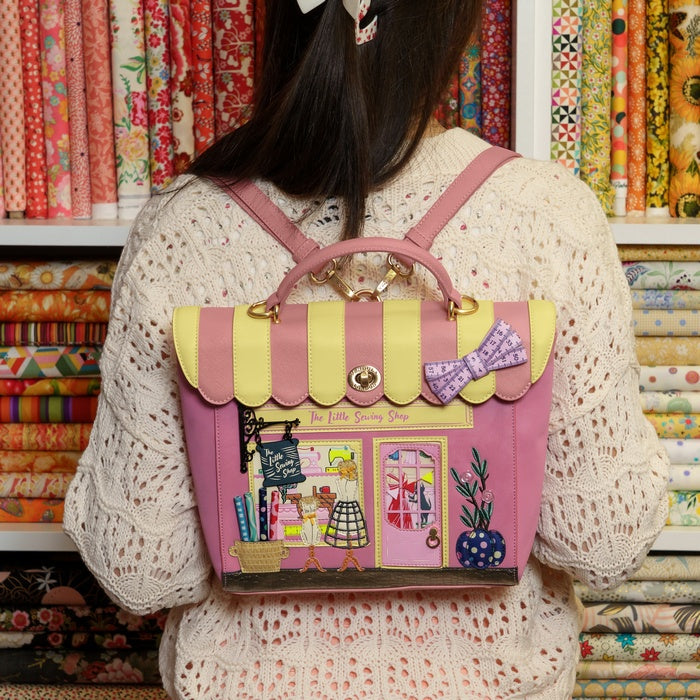Vendula London Vendula Sewing Shop - Rasberry Edition Shoulder Backpack Converter