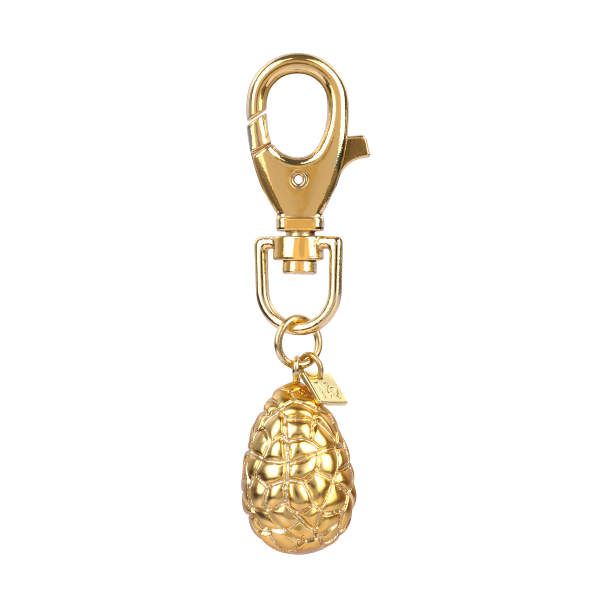 Easter Egg-Shaped Key Holder Gold Charms | zee4011