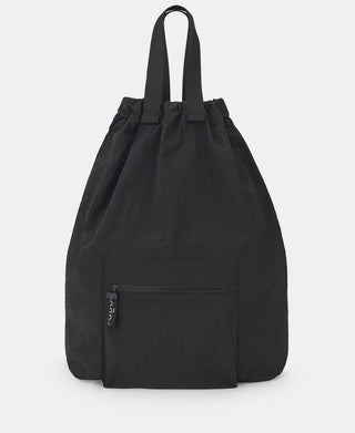 Black Black Lightweight Nylon Backpack