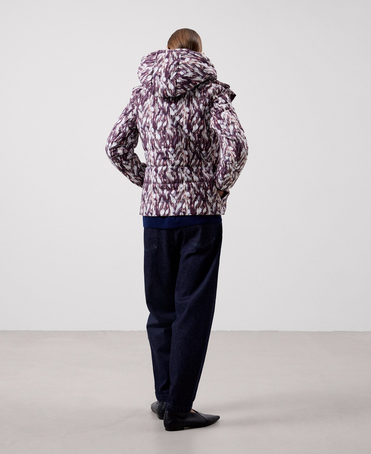 Women Short Jacket | Animal Print Padded Print Jacket by Spanish designer Adolfo Dominguez