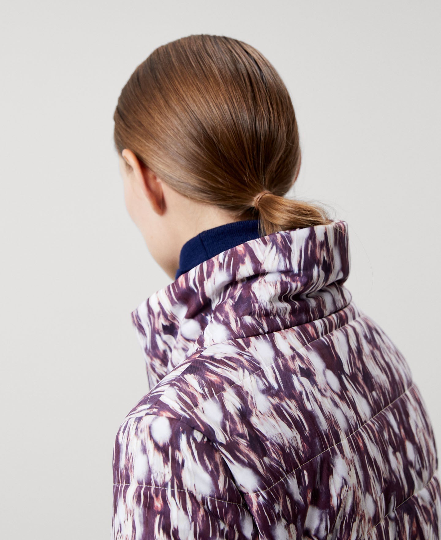 Women Short Jacket | Animal Print Padded Print Jacket by Spanish designer Adolfo Dominguez