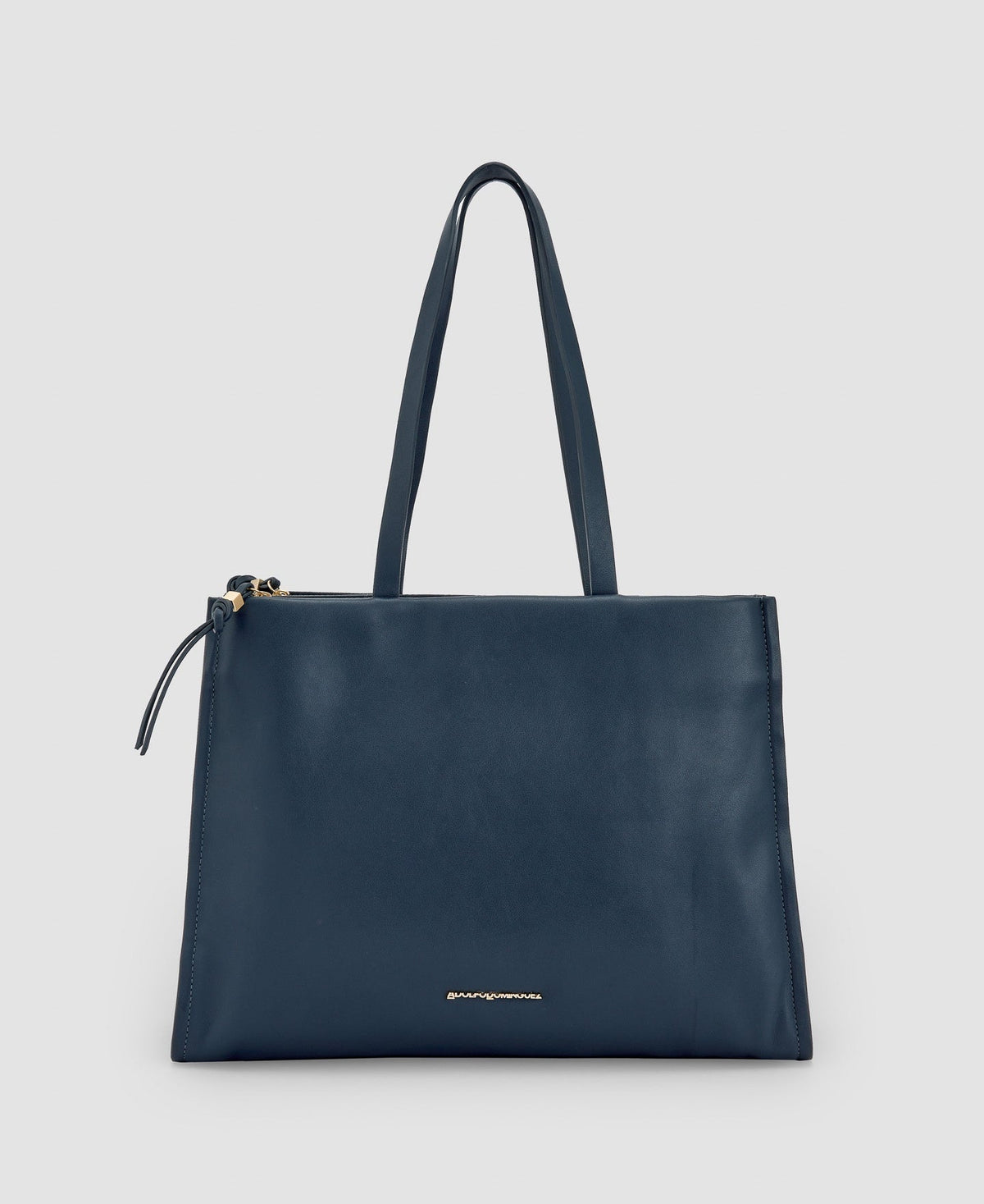 Women Bags | Anthracite Grey Recycled Material Large Shopper by Spanish designer Adolfo Dominguez