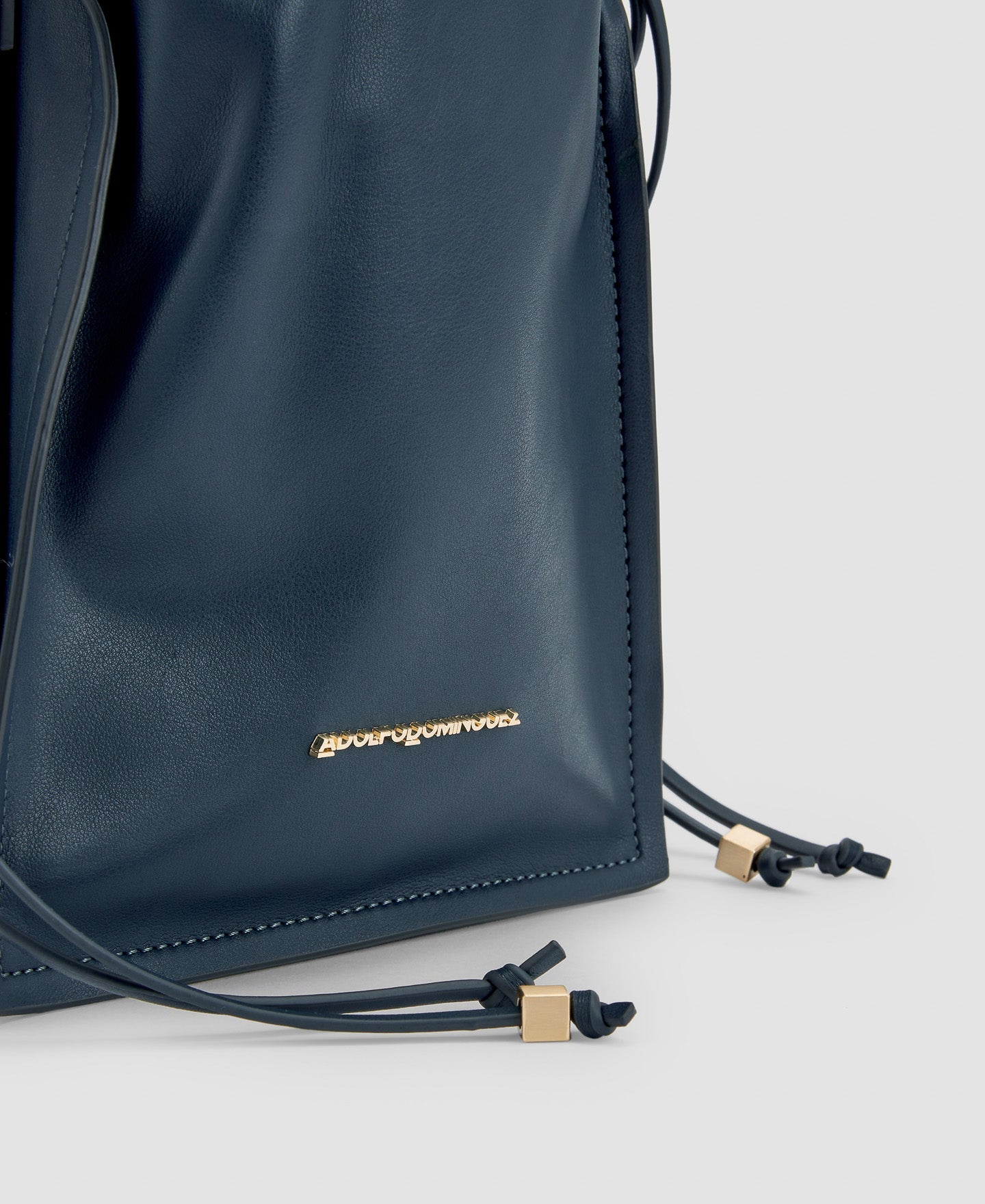 Women Bags | Anthracite Grey Recycled Material Small Shoulder Bag by Spanish designer Adolfo Dominguez