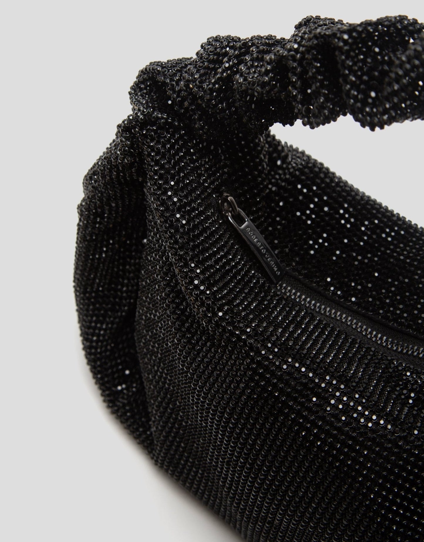 Handbags | Ariana Cristal Mesh Black Handbag by Spanish designer Roberto Verino