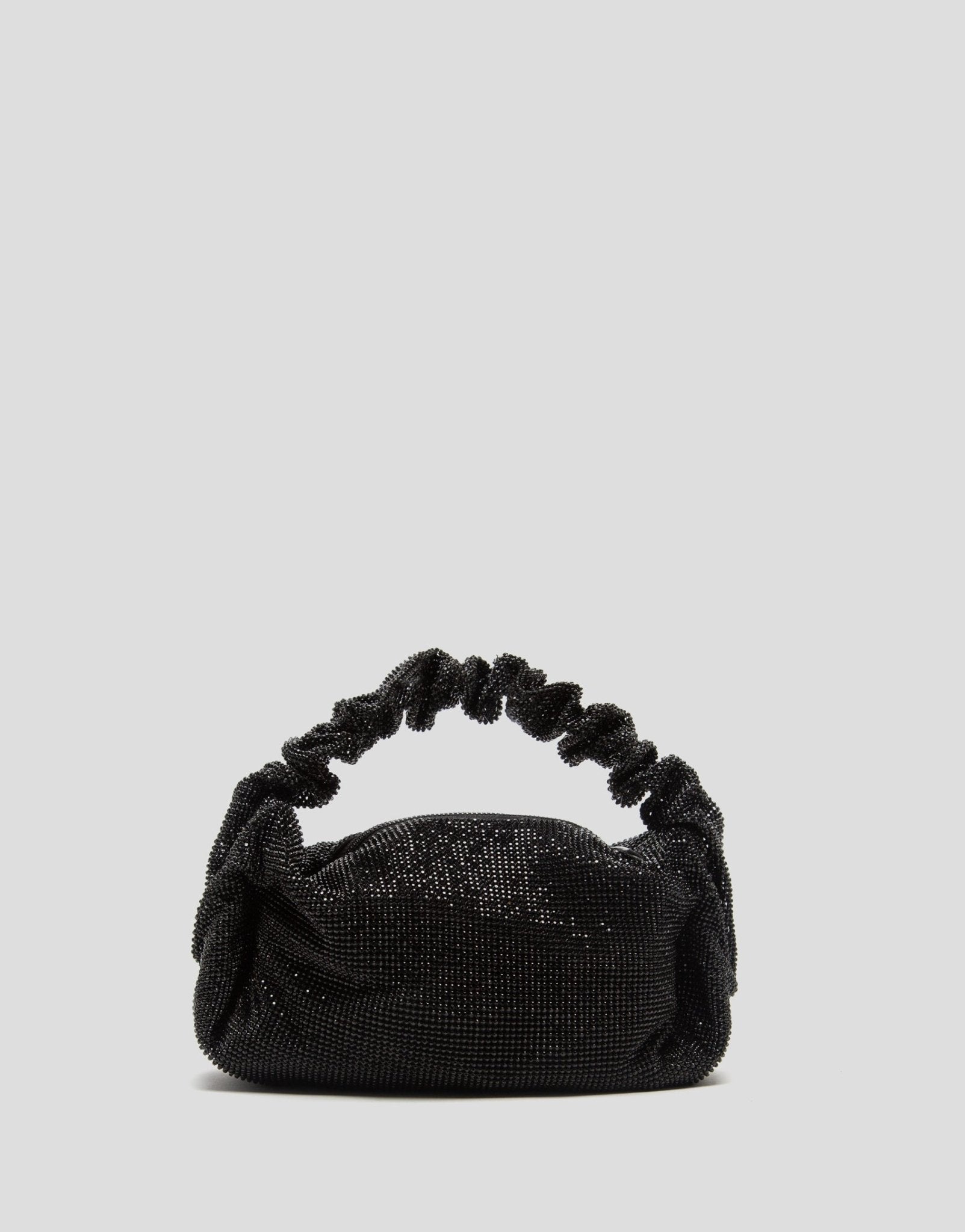 Handbags | Ariana Cristal Mesh Black Handbag by Spanish designer Roberto Verino