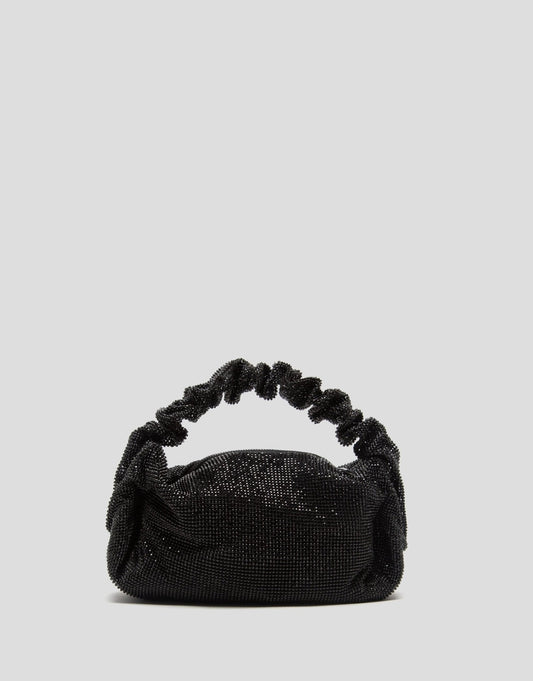 Handbags | Ariana Cristal Mesh Black Handbag by Spanish designer Roberto Verino